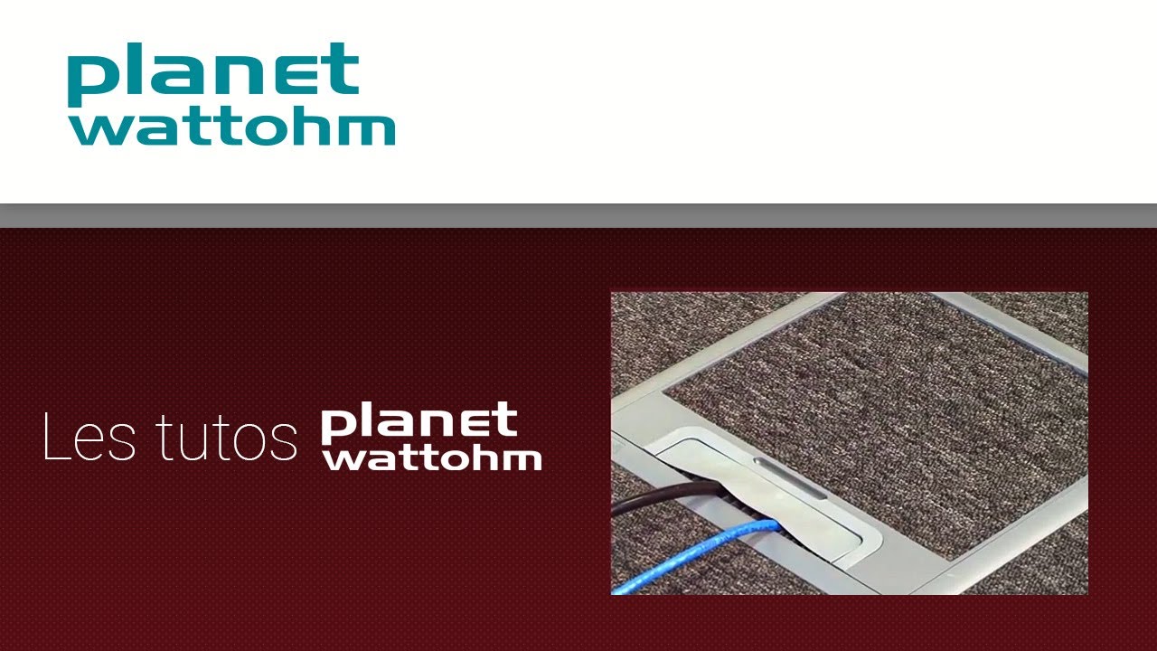 Planet Wattohm - Plancher technique - Installation boîte de sol avec supports verticaux