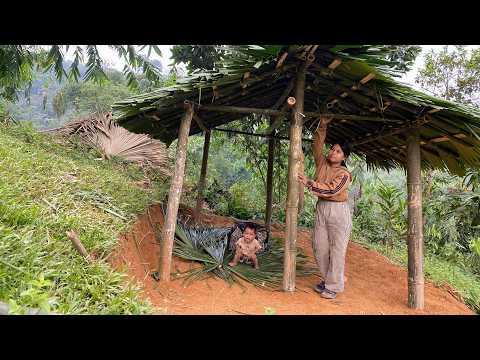 Full Video: 400 Day Journey of a Single Mother Building a Bamboo House Alone. Start to Finish.