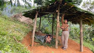 Full Video: 400 Day Journey of a Single Mother Building a Bamboo House Alone. Start to Finish.