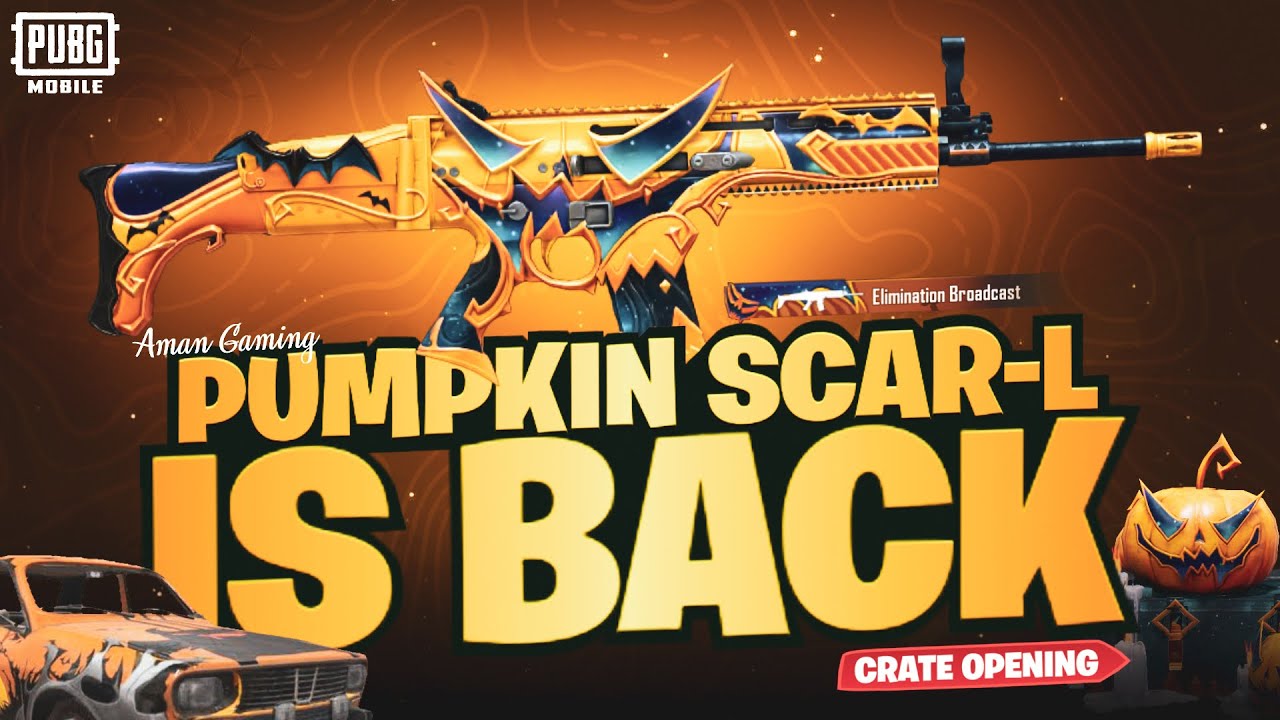 🥰PUMPKIN SCAR-L CRATE OPENING | LUCKY CRATE OPENING PUBG