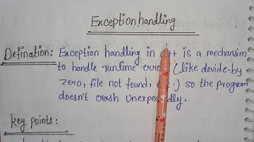Exception Handling in C++ | Try, Catch, Throw Explained with Examples