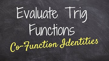 Using co function identities find the value of an angle