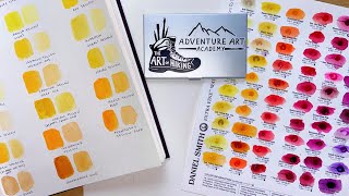 Part 1, Yellows & Oranges: Testing EVERY Daniel Smith Watercolor with Color Swatches