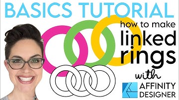 Make Interlocking Rings SVG in Affinity Designer, Beginner Tutorial SVG Cut Files