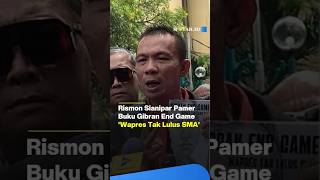 BERITA NASIONAL | RISMON SIANIPAR PAMER BUKU “GIBRAN END GAME: WAPRES TAK LULUS SMA"