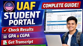 Check UAF GPA & CGPA | UAF Result, Transcript, CGPA Calculator & Student Portal Complete Guide screenshot 2