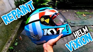 Repaint Helm Yamaha Vixion Ala Kyt Dalla Porta