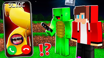 Why Creepy SLIDE EATER CALLING at 3am to JJ and MIKEY ? - in Minecraft Maizen