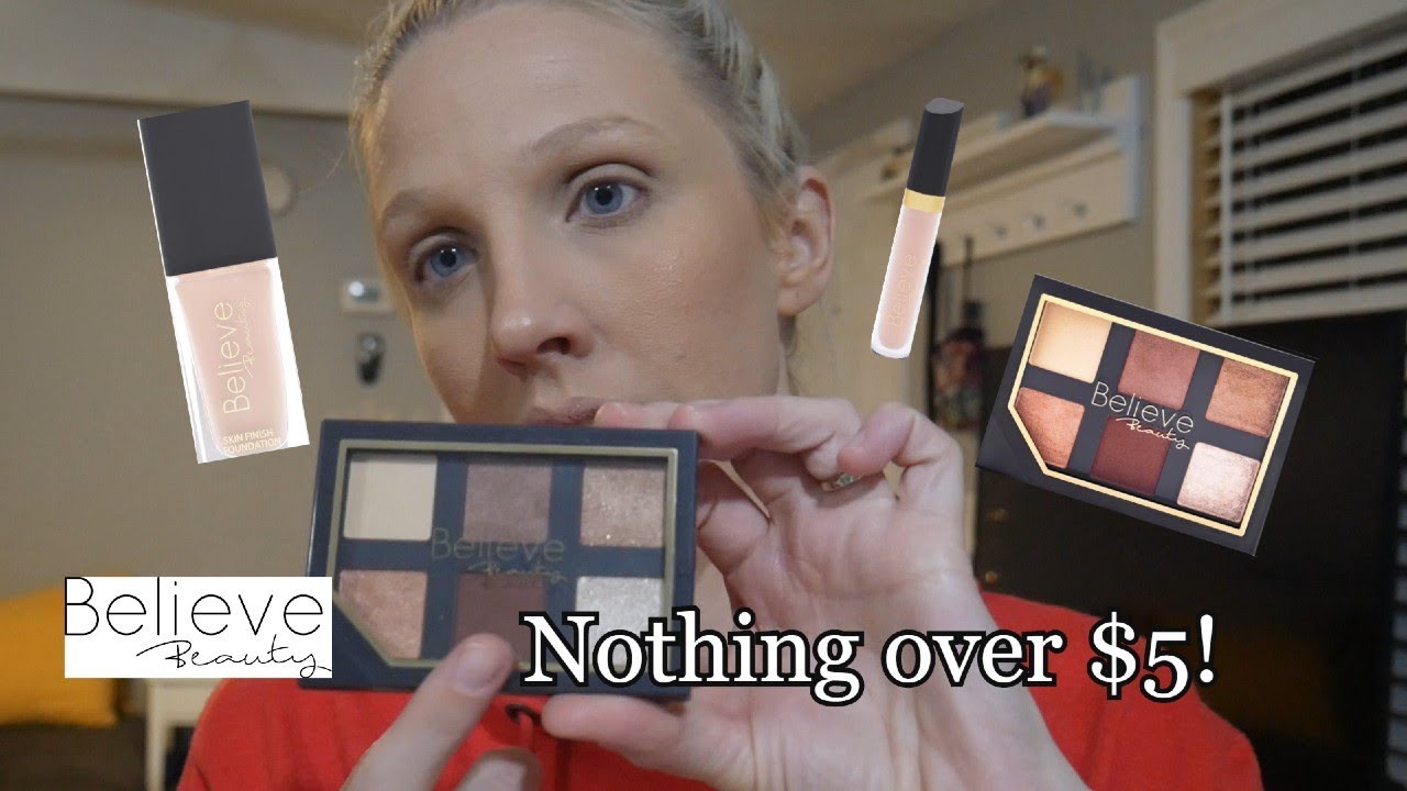 Full Face of Dollar General Makeup Believe Beauty YouTube