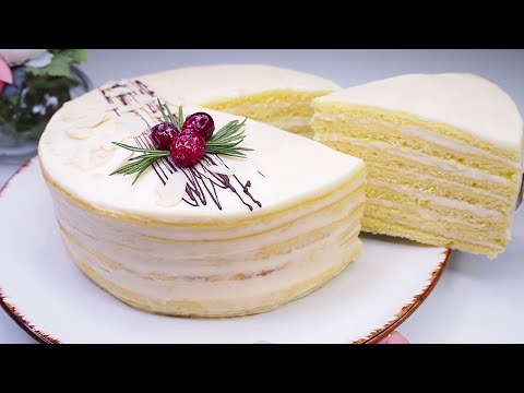 Рецепт торта со сливками в домашних условиях с фото пошагово