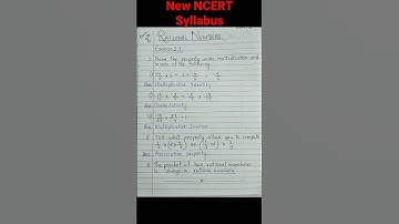 Rational Numbers class 8 Solution (New NCERT Syllabus)