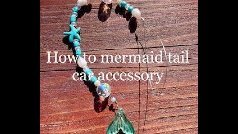 How to make a hanging rear view mirror accessory/charm