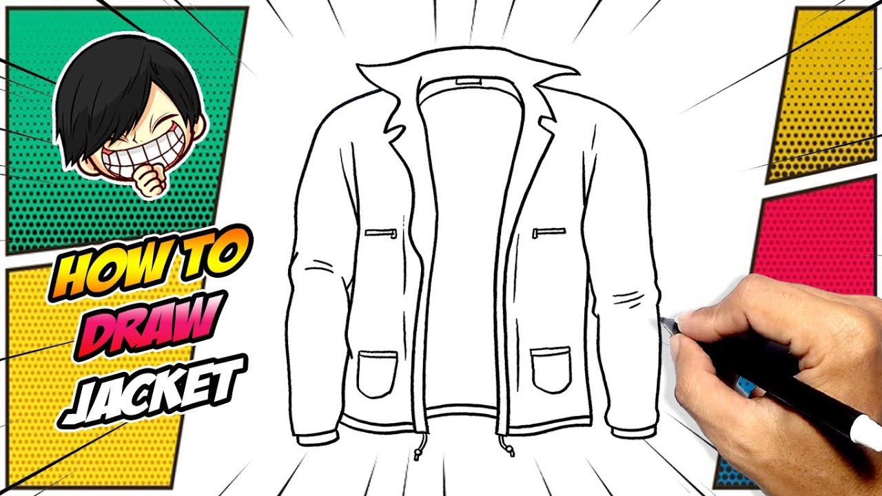 How to draw Jacket - YouTube