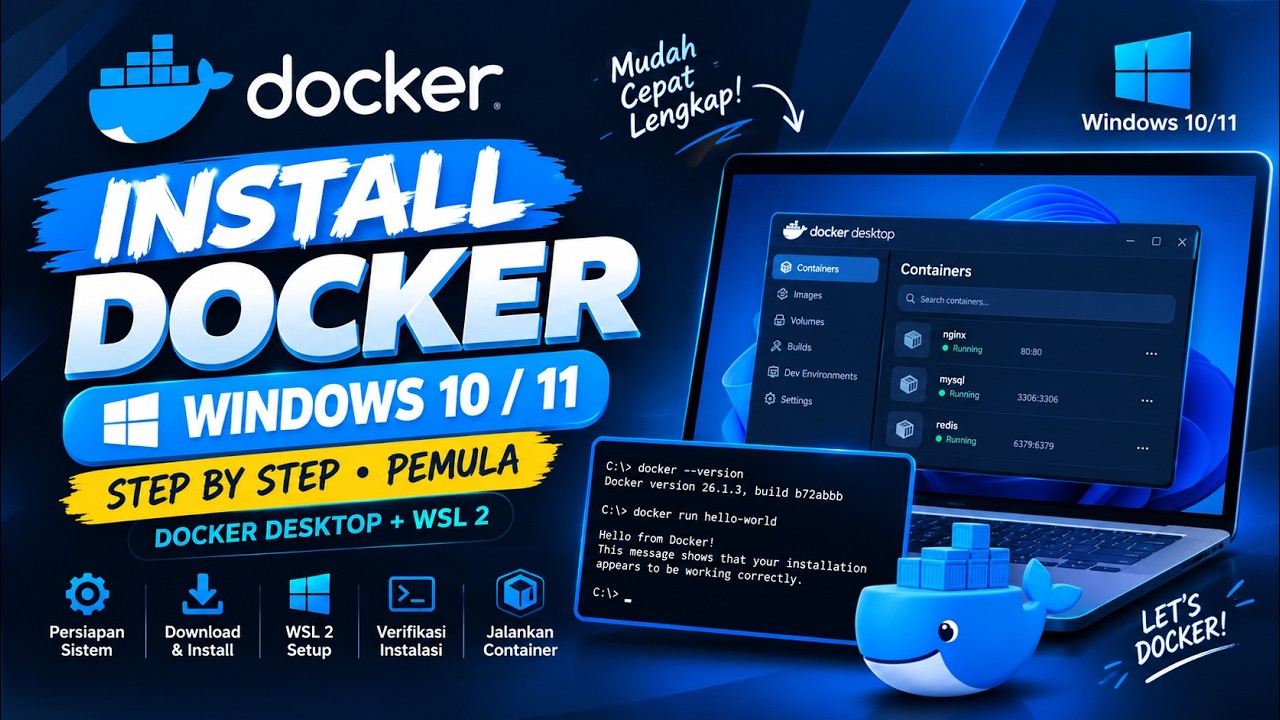 Cara Install Docker Desktop di Windows 11 dengan Mudah! - YouTube