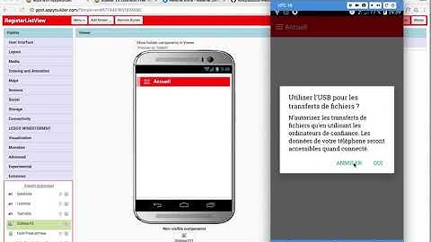 AppyBuilder vidéo 3   Menu Latéral ou Sidebar