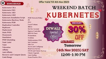 Kubernetes Live Weekends Batch 30%OFF | Live Industry Based Training | By Sanjay Dahiya #kubernetes