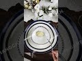 Dining table aesthetics: blue-edged porcelain