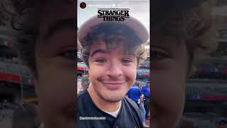 Gaten Matarazzo&#39;s first pitch for The New York Mets