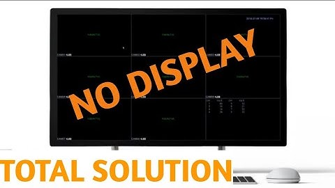 If all cameras display no image what should we do