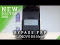 How to Bypass Google Verification in LENOVO K6 Note - Remove Google Protection / Unlock FRP