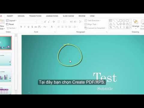 Sử dụng Microsoft PowerPoint : lưu bằng định dạng PDF
