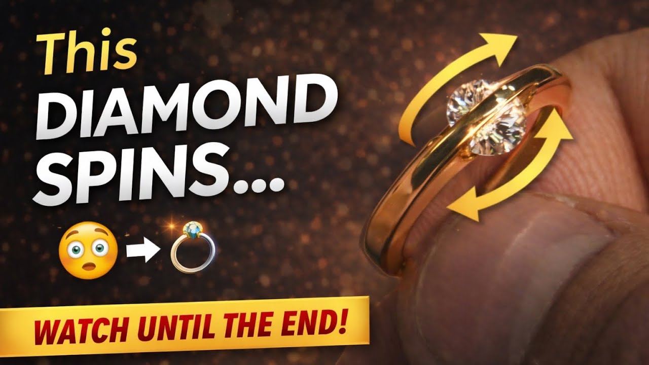 Most satisfying ring feature ever: the diamond spins 🔥 