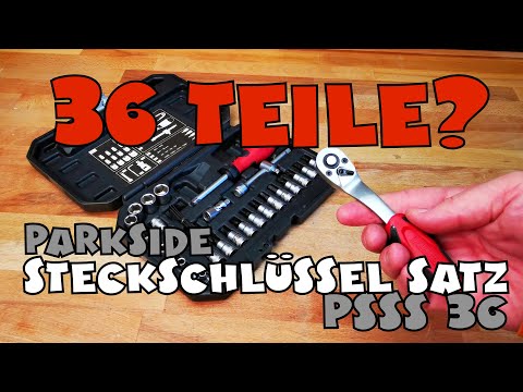 Набір інструментів PARKSIDE 1/4 дюйма, 36 предметів (Німеччина), видео 1