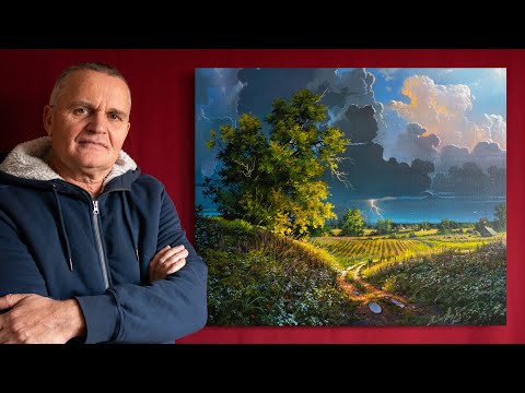 Acrylic Painting Tutorial "Life in the Village" / Пейзаж акрилом. Урок рисования. - Acrylic Painting Tutorial "Life in the Village" / Пейзаж акрилом. Урок рисования.