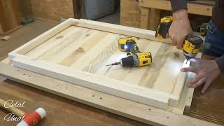 Woodworking / A very simple and beautiful folding picnic table / Making a small folding table