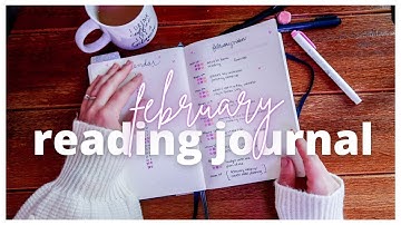 FEBRUARY 2021 READING JOURNAL SETUP [minimalistic + functional] Plan with Me + Jan Flip Through