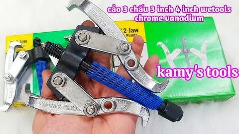 Cảo 2 chấu 3 inch 75mm và 4 inch 100mm Wetools thép chrome vanadium cao cấp, vam 2 chấu