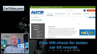 Free VIN check for stolen car report online screenshot 5
