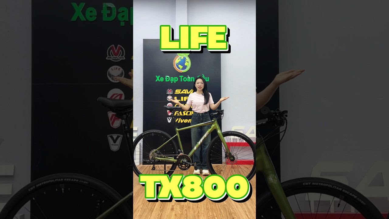 Siêu Phẩm TOURING LIFE TX800 NHÔM, Cấu Hình Cao Cấp SHIMANO SORA R3000 18 Tốc Độ 