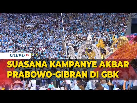 Begini Suasana Kampanye Akbar Prabowo-Gibran di GBK