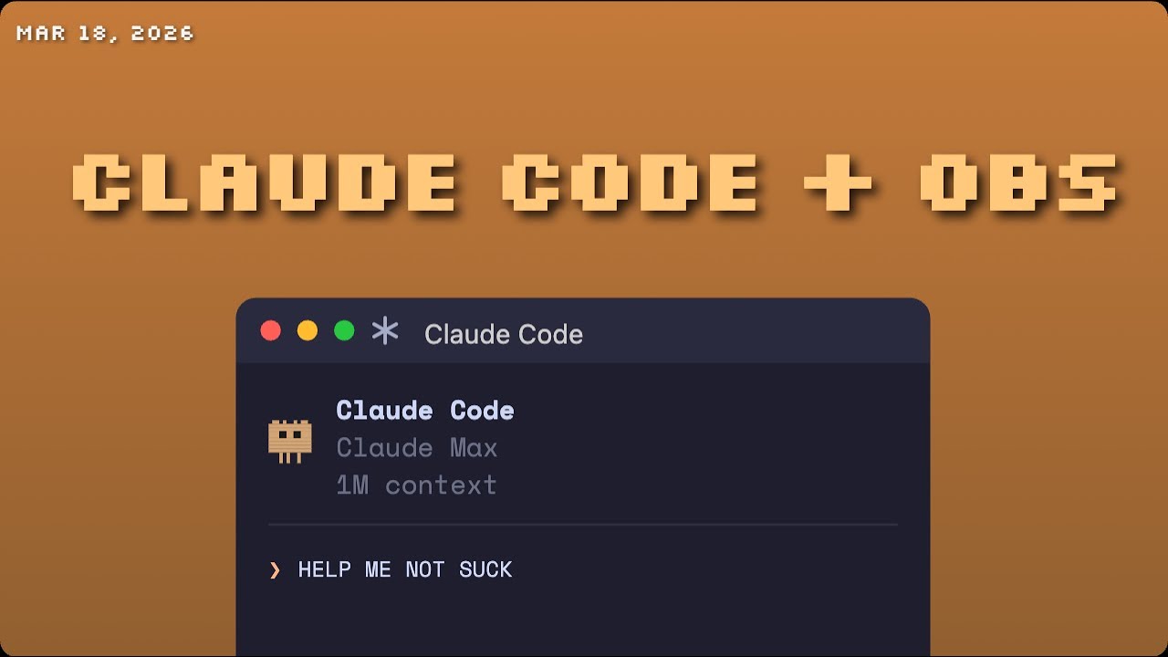 OBS Config w/ Claude Code Livestream - YouTube