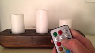 LED candles with remote