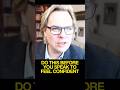 Do this before you speak to feel confident. Interview with Mark Bowden.
