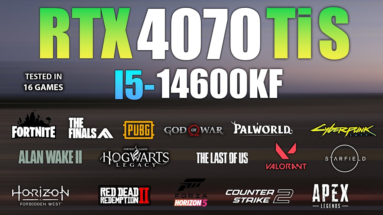 RTX 4070 Ti Super + I5 14600KF : Test in 16 Games - YouTube RTX 4070 Ti Super + I5 14600KF : Test in 16 Games - YouTube