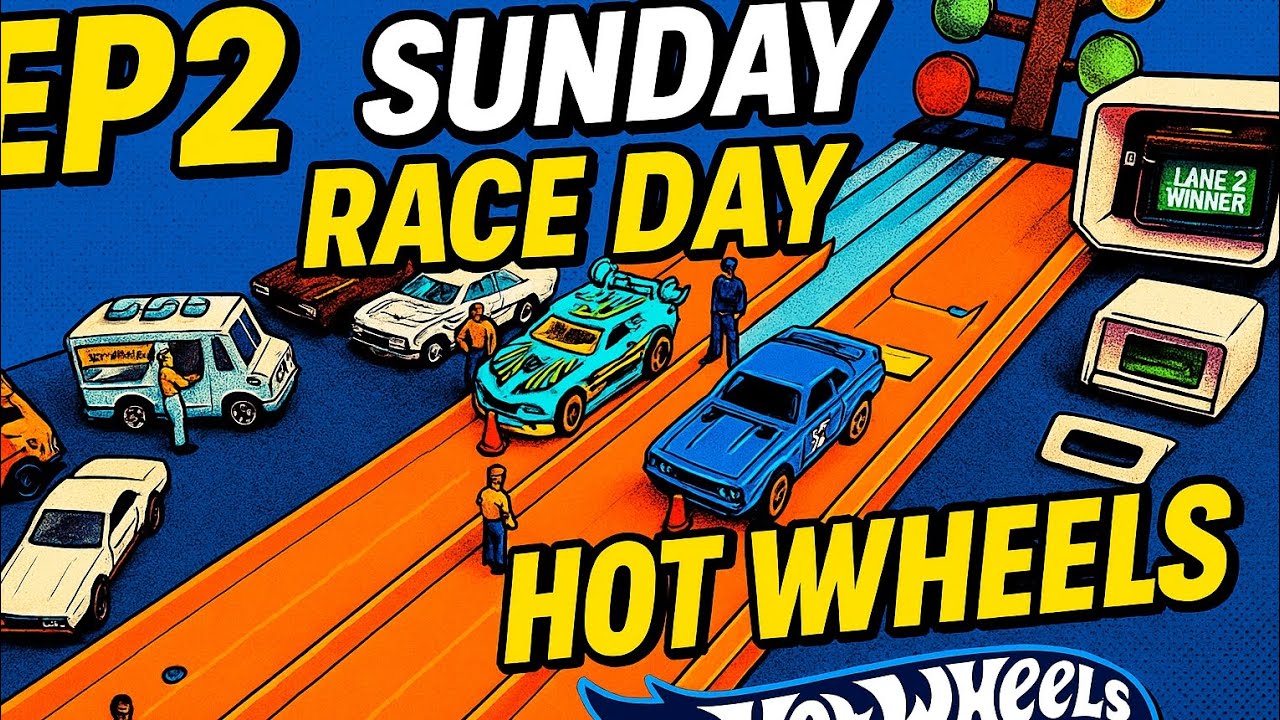 EP2 Hotwheels Drag Race Sunday 1:64 Full Scale Quarter Mile Diecast racing