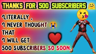 Thanks For 500 Subscribers Love You All Road To 1K Gadgeto 007