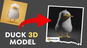 Duck 3d Model #3d #blender #graphicdesign #3danimation #animation #art #photoshop #blender3d #render