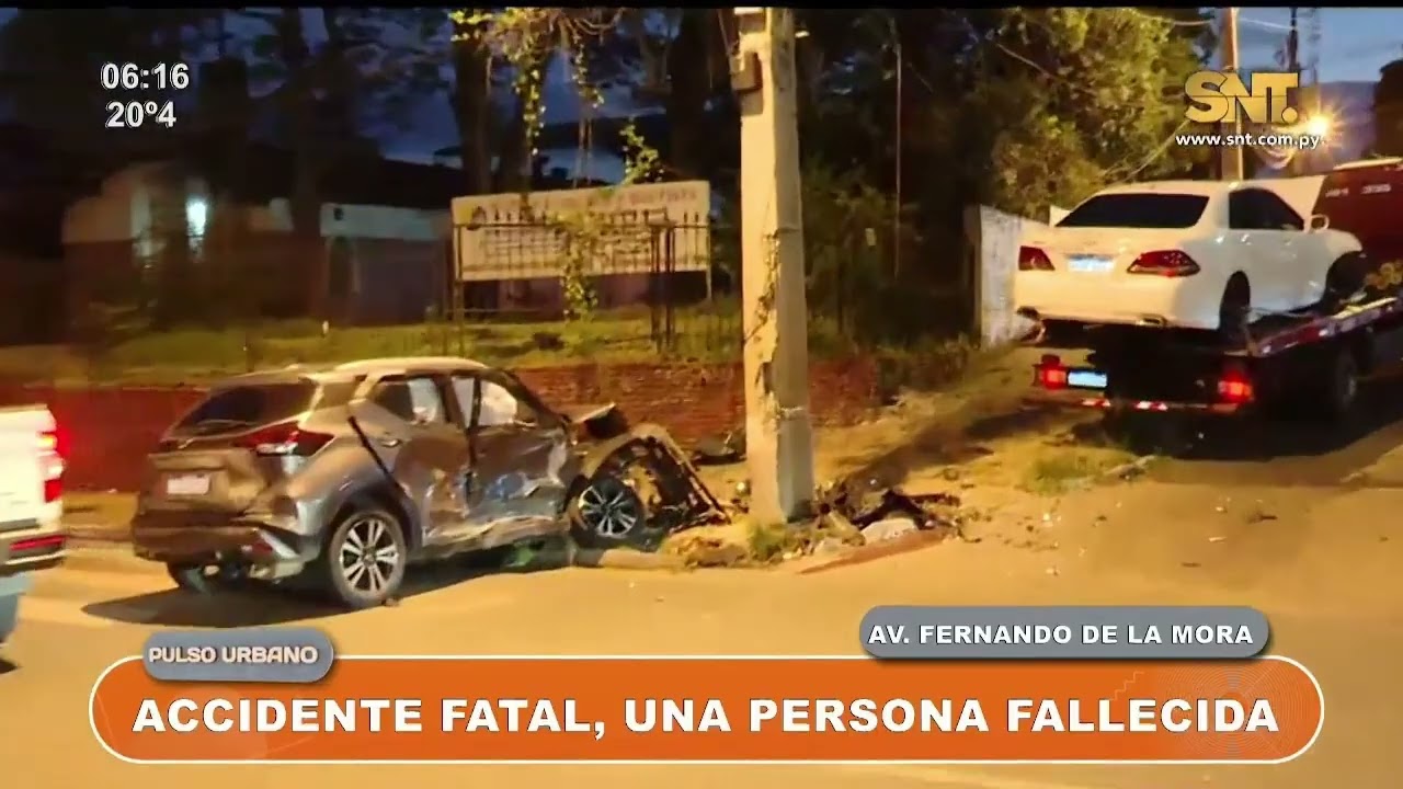 Accidente fatal sobre la Avda. Fernando de la Mora