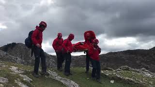 Formación de equipos de Montaña de los ERIE ByST de Cruz Roja Bizkaia.