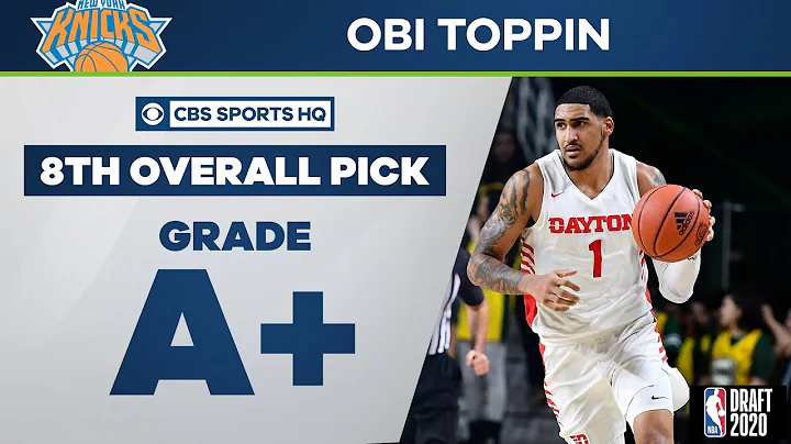 NY Knicks select Obi Toppin with the 8th overall p...
