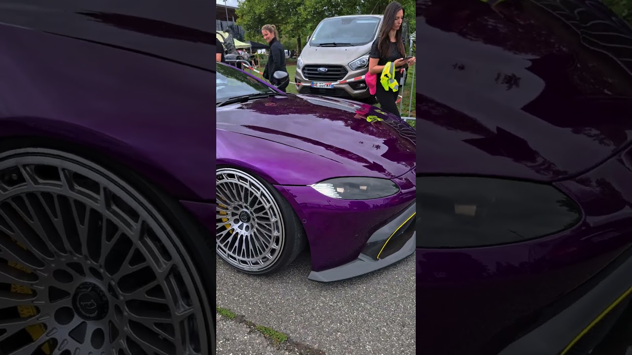 BCC Purple Aston Martin Vantage at Car Event | Divonne-les-Bains 💜🏎️