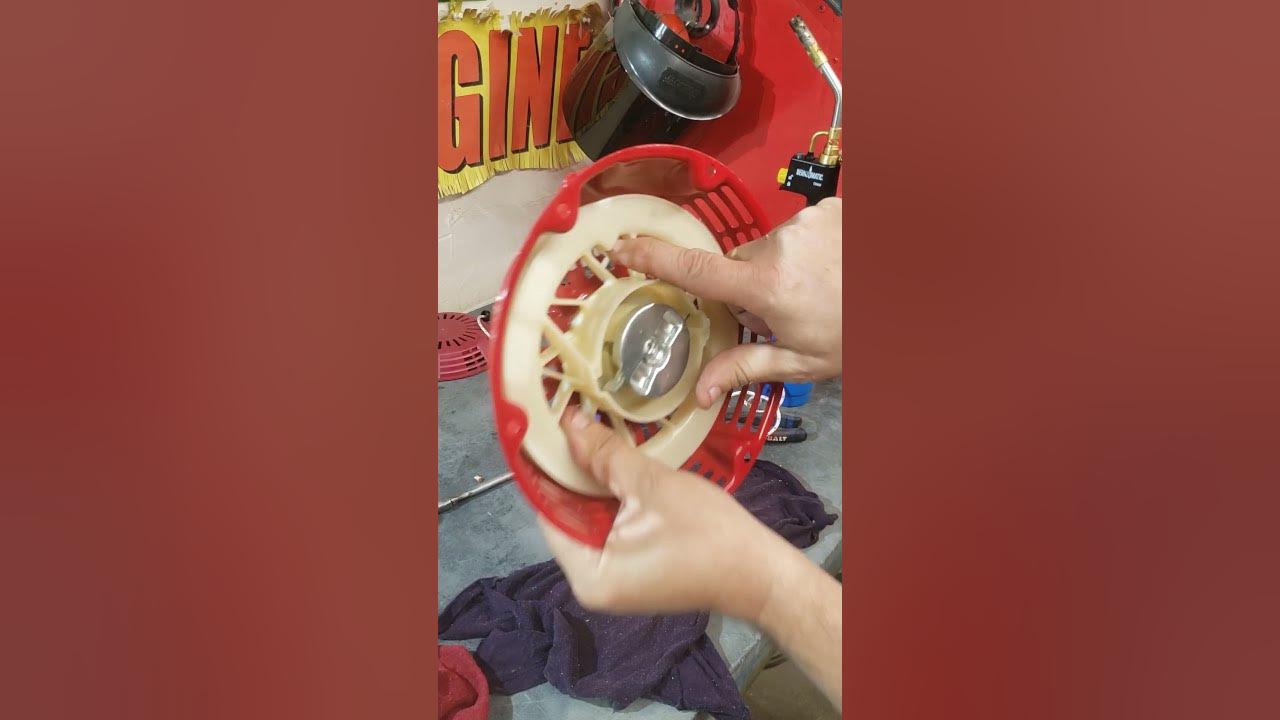 How to replace the rope on a lawn mower or generator recoil. It's easy