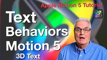 Text Behaviors Motion 5 - 3D Text. FREE Download