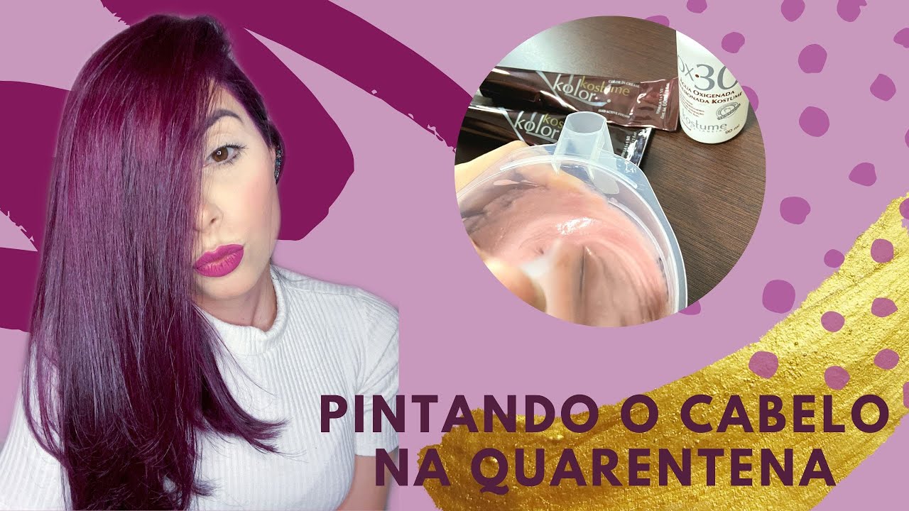 PINTANDO O CABELO EM CASA - MARSALA KOSTUME KOLOR