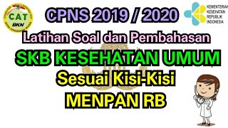 Soal Dan Pembahasan Skb Kesehatan Cpns 20192020 Sesuai Kisikisi Menpan Rb