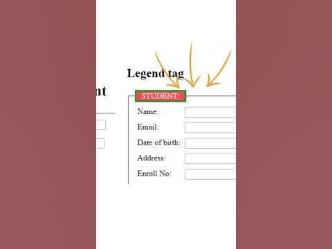 legend tag | html | webdevelopment | theelitecode | #shorts | #legend ...